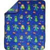 imageMinecraft Plush Throw Blanket  Measures 50 x 60 Inches  Kids Super Soft Blue Fleece Bedding Features CreeperBlue  Minecraft