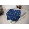 imageMinecraft Plush Throw Blanket  Measures 50 x 60 Inches  Kids Super Soft Blue Fleece Bedding Features CreeperBlue  Minecraft