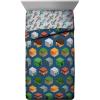 imageJay Franco Kids Comforter  Super Soft Reversible Bedding Polyester Microfiber Fill Blue  Minecraft Twin