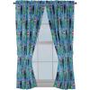 imageJay Franco Kids Window Drapes  4 Piece Curtain Set Includes 2 Tiebacks Beautiful Bedding Room Dcor and Easy Set Up Blue  Minecraft 63 Inch