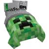 imageJay Franco Minecraft Creeper 5 Piece Full Bed Set  Includes Reversible Comforter ampamp Sheet Set  Super Soft Fade Resistant Microfiber  Official Minecraft Product