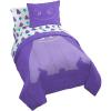 imageJay Franco Minecraft Creeper Full Comforter Set  7 Piece Gamer Bedding Includes Sheet Set ampamp Pillow Covers  Super Soft Checkered BeddingPurple  If
