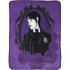 imageJay Franco Minecraft Plush Throw Blanket  Measures 46 x 60 Inches  Kids Super Soft Fleece Creeper Battle BeddingPurple  Wednesday