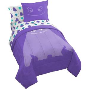 imageJay Franco Minecraft Creeper Full Comforter Set  7 Piece Gamer Bedding Includes Sheet Set ampamp Pillow Covers  Super Soft Checkered BeddingPurple  If