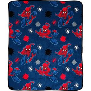 imageMinecraft Plush Throw Blanket  Measures 50 x 60 Inches  Kids Super Soft Blue Fleece Bedding Features CreeperBlue  Spiderman