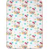 imageHello Kitty White Kitties Plush Blanket  Measures 60 x 90 Inches Kids Bedding  Super Soft Fleece BeddingMulti  Hello Kitty