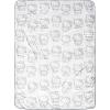 imageHello Kitty White Kitties Plush Blanket  Measures 60 x 90 Inches Kids Bedding  Super Soft Fleece BeddingWhite  Hello Kitty 02
