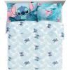 imageJay Franco Disney Lilo ampamp Stitch Floral Fun 7 Piece Queen Bed Set  Includes Reversible Comforter ampamp Sheet Set Bedding  Super Soft Fade Resistant Microfiber  Official Disney Product