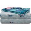 imageJay Franco Disney Lilo ampamp Stitch Floral Fun Queen Sheet Set  4 Piece Set Super Soft and Cozy Kids Bedding  Fade Resistant Microfiber Sheets Official Disney ProductTeal  Lilo  Stitch