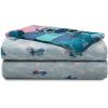 imageJay Franco Disney Lilo ampamp Stitch Floral Fun Queen Sheet Set  4 Piece Set Super Soft and Cozy Kids Bedding  Fade Resistant Microfiber Sheets Official Disney ProductTeal  Lilo  Stitch