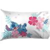 imageJay Franco Disney Lilo ampamp Stitch Floral Fun Queen Sheet Set  4 Piece Set Super Soft and Cozy Kids Bedding  Fade Resistant Microfiber Sheets Official Disney ProductPink  Lilo  Stitch