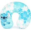 imageJay Franco Disney Lilo ampamp Stitch Kids Travel Set  3 Piece Set Includes 40 x 50 Throw Blanket Eye Mask and Neck Pillow  Super Soft ampamp Cozy Travel AccessoriesBlue  Lilo  Stitch