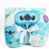 imageJay Franco Disney Lilo ampamp Stitch Kids Travel Set  3 Piece Set Includes 40 x 50 Throw Blanket Eye Mask and Neck Pillow  Super Soft ampamp Cozy Travel AccessoriesBlue  Lilo  Stitch