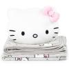 imageJay Franco Disney Lilo ampamp Stitch Nogginz Set  40 x 50 Inch Lightweight Travel Throw Blanket ampamp Pillow  Kids Super Soft 2 Piece Bedding SetGray  Hello Kitty