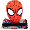 imageJay Franco Disney Lilo ampamp Stitch Nogginz Set  40 x 50 Inch Lightweight Travel Throw Blanket ampamp Pillow  Kids Super Soft 2 Piece Bedding SetGray  Spiderman