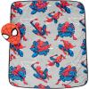 imageJay Franco Disney Lilo ampamp Stitch Nogginz Set  40 x 50 Inch Lightweight Travel Throw Blanket ampamp Pillow  Kids Super Soft 2 Piece Bedding SetGray  Spiderman