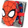 imageJay Franco Disney Lilo ampamp Stitch Nogginz Set  40 x 50 Inch Lightweight Travel Throw Blanket ampamp Pillow  Kids Super Soft 2 Piece Bedding SetGray  Spiderman