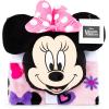 imageJay Franco Disney Lilo ampamp Stitch Nogginz Set  40 x 50 Inch Lightweight Travel Throw Blanket ampamp Pillow  Kids Super Soft 2 Piece Bedding SetPink  Minnie Mouse