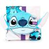 imageJay Franco Disney Lilo ampamp Stitch Nogginz Set  40 x 50 Inch Lightweight Travel Throw Blanket ampamp Pillow  Kids Super Soft 2 Piece Bedding SetPink  Lilo  Stitch