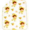 imageJay Franco Disney Lilo ampamp Stitch Nogginz Set  40 x 50 Inch Lightweight Travel Throw Blanket ampamp Pillow  Kids Super Soft 2 Piece Bedding SetWhite  Orange Blossom