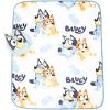 imageJay Franco Disney Lilo ampamp Stitch Nogginz Set  40 x 50 Inch Lightweight Travel Throw Blanket ampamp Pillow  Kids Super Soft 2 Piece Bedding SetWhite  Bluey