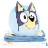 imageJay Franco Disney Lilo ampamp Stitch Nogginz Set  40 x 50 Inch Lightweight Travel Throw Blanket ampamp Pillow  Kids Super Soft 2 Piece Bedding SetWhite  Bluey