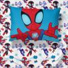 imageJay Franco Disney Lilo and Stitch Twin Size Comforter Set  4 Piece Bedding Includes Sheet Set Pillow Covers ampamp Bonus Duffle Bag  Super Soft Kids BeddingBlue  Spidey  Friends