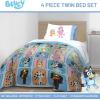 imageJay Franco Disney Lilo and Stitch Twin Size Comforter Set  4 Piece Bedding Includes Sheet Set Pillow Covers ampamp Bonus Duffle Bag  Super Soft Kids BeddingMulti  Bluey