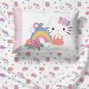 imageJay Franco Disney Lilo and Stitch Twin Size Comforter Set  4 Piece Bedding Includes Sheet Set Pillow Covers ampamp Bonus Duffle Bag  Super Soft Kids BeddingPink  Hello Kitty