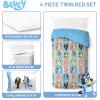 imageJay Franco Disney Lilo and Stitch Twin Size Comforter Set  4 Piece Bedding Includes Sheet Set Pillow Covers ampamp Bonus Duffle Bag  Super Soft Kids BeddingMulti  Bluey