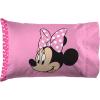 imageJay Franco Disney Mickey Mouse Cute Faces Twin Sheet Set  Super Soft and Cozy Kids Bedding  Fade Resistant Polyester Microfiber Sheets Official Disney ProductPink  Minnie Mouse