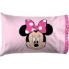 imageJay Franco Disney Mickey Mouse Cute Faces Twin Sheet Set  Super Soft and Cozy Kids Bedding  Fade Resistant Polyester Microfiber Sheets Official Disney ProductPink  Minnie Mouse