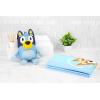 imageJay Franco Hello Kitty Bath Towel ampamp Bath Buddy Set  Bathtub Accessories  Includes 25 x 50 Inch Microfiber Towel 10 Inch and White Kitty Water Play BuddyBlue  Bluey