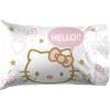 imageJay Franco Hello Kitty Full Size Sheet Set  Super Soft 4 Piece Bedding Set  Floral Microfiber Sheets Includes Reversible Pillow CoversWhite  Hello Kitty