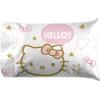 imageJay Franco Hello Kitty Full Size Sheet Set  Super Soft 4 Piece Bedding Set  Floral Microfiber Sheets Includes Reversible Pillow CoversWhite  Hello Kitty