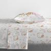 imageJay Franco Hello Kitty Full Size Sheet Set  Super Soft 4 Piece Bedding Set  Floral Microfiber Sheets Includes Reversible Pillow CoversWhite  Hello Kitty