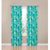 imageJay Franco Kids Window Drapes  4 Piece Curtain Set Includes 2 Tiebacks Beautiful Bedding Room Dcor and Easy Set Up Teal  Lilo ampamp Stitch 84 Inch