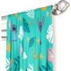 imageJay Franco Kids Window Drapes  4 Piece Curtain Set Includes 2 Tiebacks Beautiful Bedding Room Dcor and Easy Set Up Teal  Lilo ampamp Stitch 84 Inch