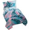 imageJay Franco Disney Lilo ampamp Stitch Floral Fun 7 Piece Full Bed Set  Includes Reversible Comforter ampamp Sheet Set Bedding  Super Soft Fade Resistant Microfiber  Official Disney Product