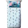 imageJay Franco Disney Lilo ampamp Stitch Floral Fun Queen Sheet Set  4 Piece Set Super Soft and Cozy Kids Bedding  Fade Resistant Microfiber Sheets Official Disney ProductTeal  Lilo  Stitch