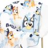 imageJay Franco Disney Lilo ampamp Stitch Nogginz Set  40 x 50 Inch Lightweight Travel Throw Blanket ampamp Pillow  Kids Super Soft 2 Piece Bedding SetWhite  Bluey
