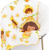 imageJay Franco Disney Lilo ampamp Stitch Nogginz Set  40 x 50 Inch Lightweight Travel Throw Blanket ampamp Pillow  Kids Super Soft 2 Piece Bedding SetWhite  Orange Blossom
