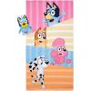 imageJay Franco Hello Kitty Bath Towel ampamp Bath Buddy Set  Bathtub Accessories  Includes 25 x 50 Inch Microfiber Towel 10 Inch and White Kitty Water Play BuddyMulti  Bluey