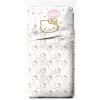 imageJay Franco Hello Kitty Full Size Sheet Set  Super Soft 4 Piece Bedding Set  Floral Microfiber Sheets Includes Reversible Pillow CoversWhite  Hello Kitty