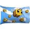 imageJay Franco Minecraft Busy Working Bees 1 Pack Pillowcase  DoubleSided Super Soft BeddingBlue  Minecraft