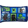 imageJay Franco Minecraft Explore Create Battle Survive 1 Single Pillowcase  DoubleSided Kids Super Soft  Bedding Features Creeper Enderman Zombie ampamp Skeleton