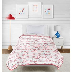 imageHello Kitty White Kitties Plush Blanket  Measures 60 x 90 Inches Kids Bedding  Super Soft Fleece BeddingWhite  Hello Kitty 01