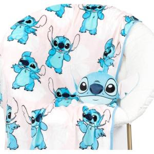 imageJay Franco Disney Lilo ampamp Stitch Nogginz Set  40 x 50 Inch Lightweight Travel Throw Blanket ampamp Pillow  Kids Super Soft 2 Piece Bedding SetPink  Lilo  Stitch