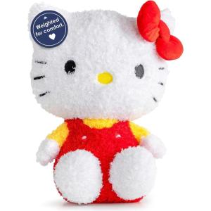 imageJay Franco Weighted Hello Kitty Red Dress Fuzzy Plush Pillow Buddy  25 lbs Super Soft Stuffed Pillow  13 inches