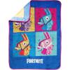 imageFortnite Blue Llama Travel Blanket  Measures 40 x 50 inches Bedding Features Warhol Design  Fade Resistant Super Soft Plush Fleece Official Product